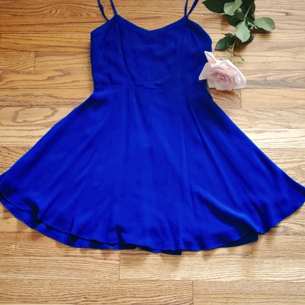 Blue Mini Dress (fit n flare)
